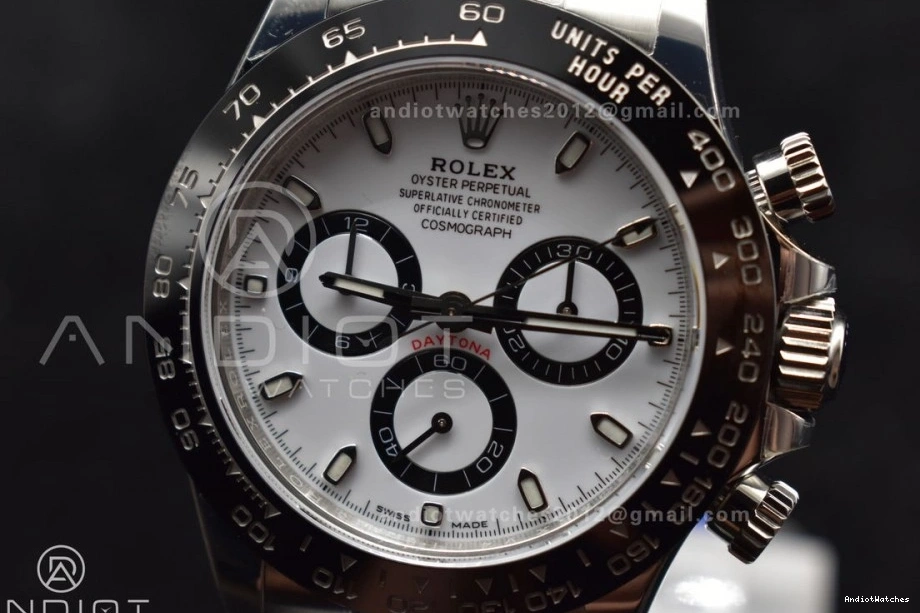 Daytona 904L and 732 BTF White SS Lightweight 1:1 SA Case Best Bracelet Dial 116500 Edition 0709